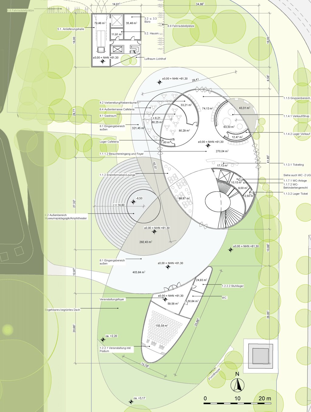 Lageplan des Bauhausmuseums.